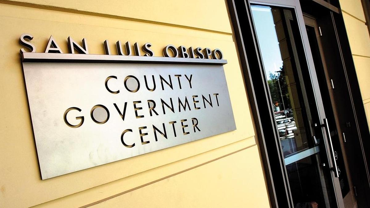 The San Luis Obispo County Government Center on Monterey Street in San Luis Obispo.