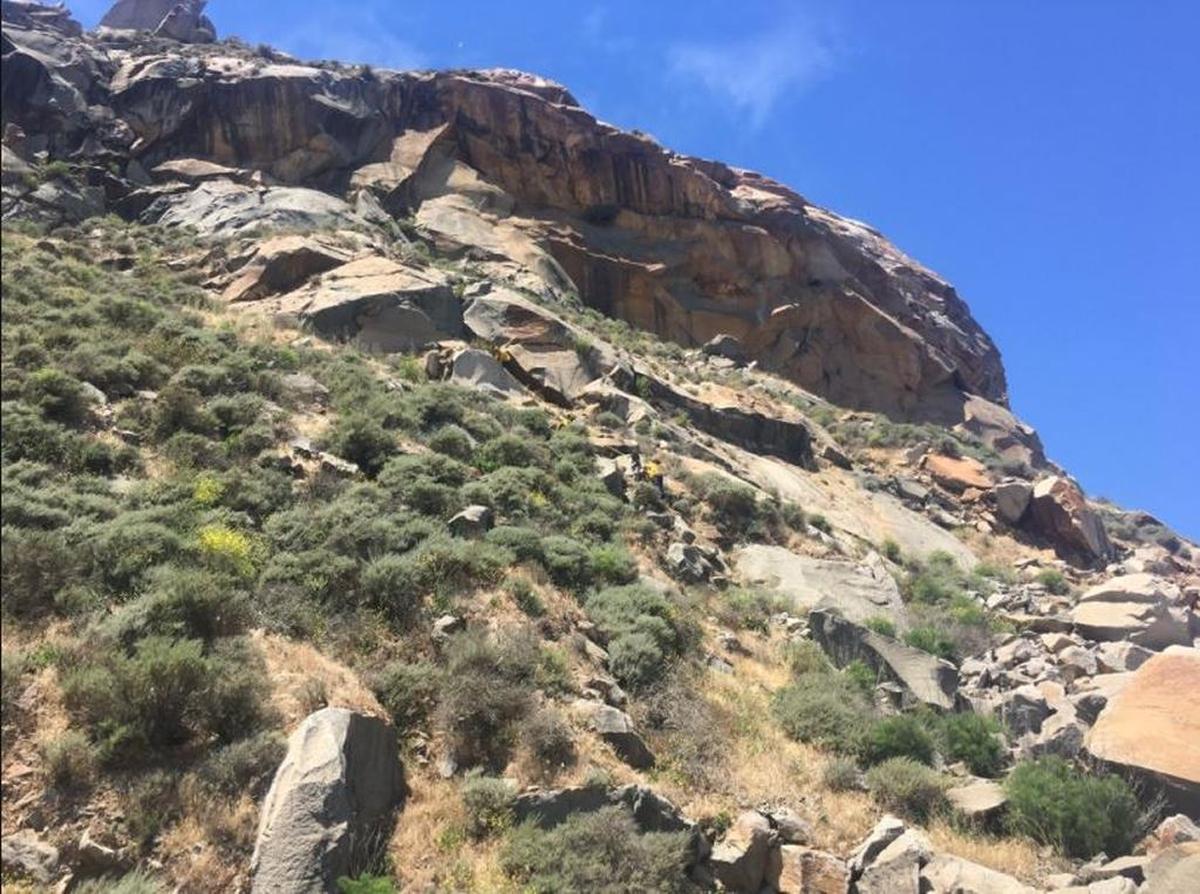 Morro Bay firefighters removed a woman who was illegally climbing Morro Rock on Sunday, May 21, 2017.