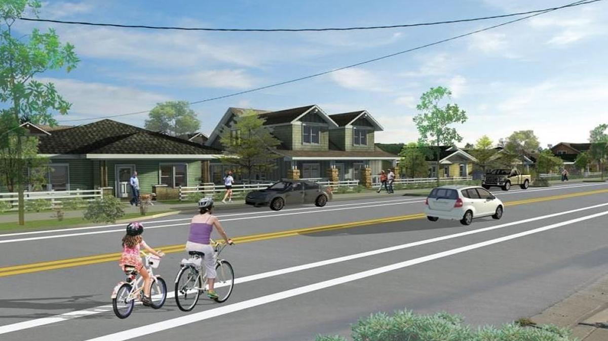 A view of what the proposed homes on East Cherry Avenue could look like.