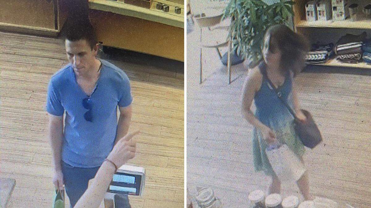 The San Luis Obispo Police Department is asking for the community’s help identifying two people suspected of using counterfeit $100 bills at downtown San Luis Obispo businesses on July 5, 2023.