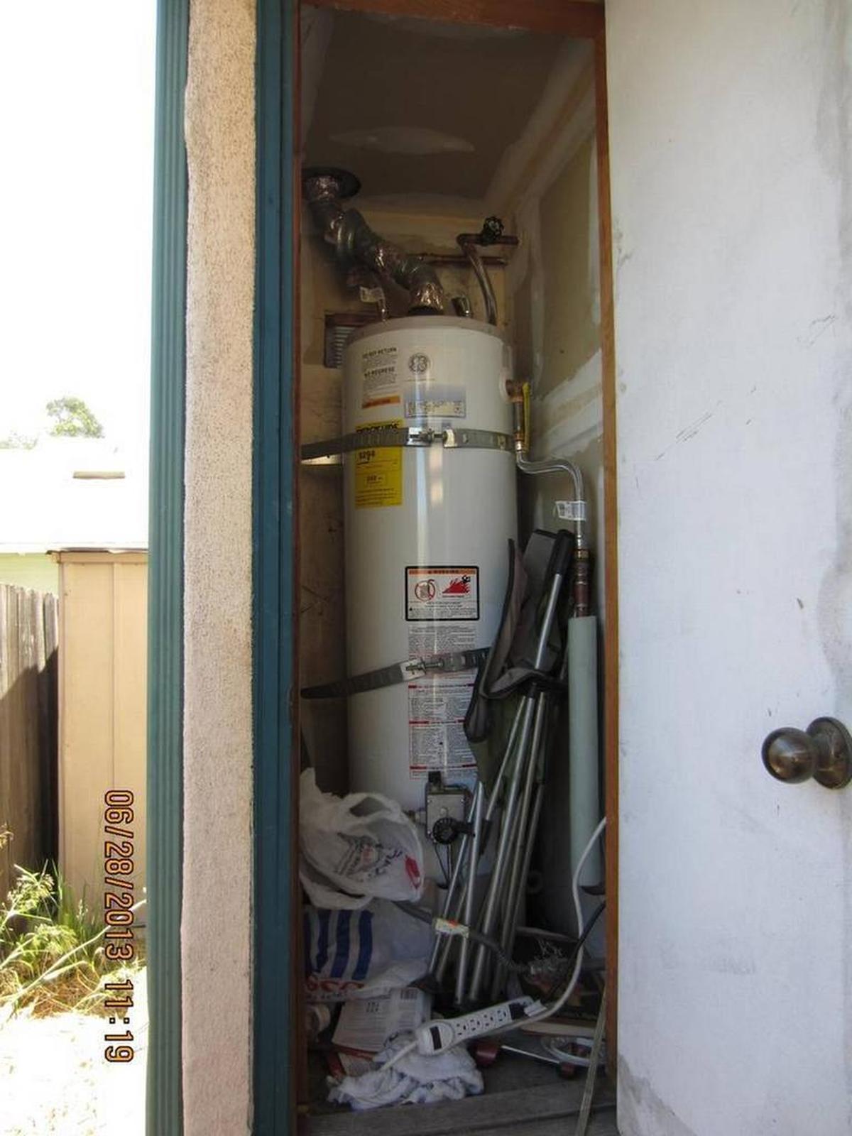 A photo provided by the city as an example of health and safety concerns shows excessive and hazardous electrical cords.