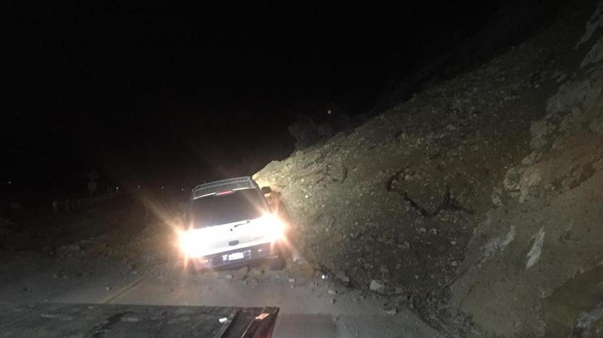 A mudslide on Highway 41.