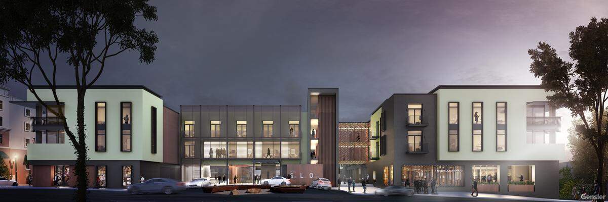 This artist's rendering depicts the San Luis Obispo Hotel, set to open in downtown San Luis Obispo in early 2019.