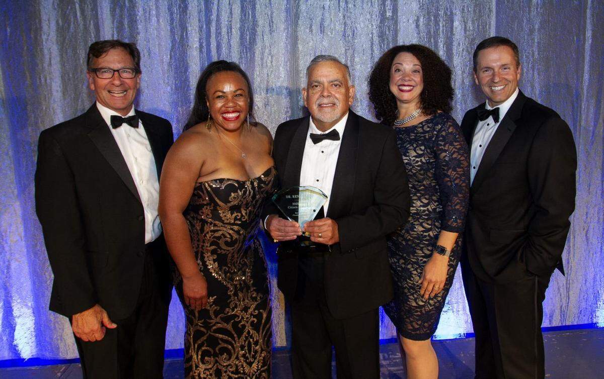 René Bravo, a local pediatrician, was named the San Luis Obispo Chamber of Commerce Citizen of the Year for 2020 and 2021. The event was the first SLO Chamber Annual Dinner held in two years.