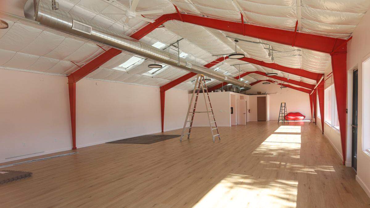 Kismet Fitness is set to open in its new space on South Street in San Luis Obispo in February 2025. A view inside the studio as renovations were underway.