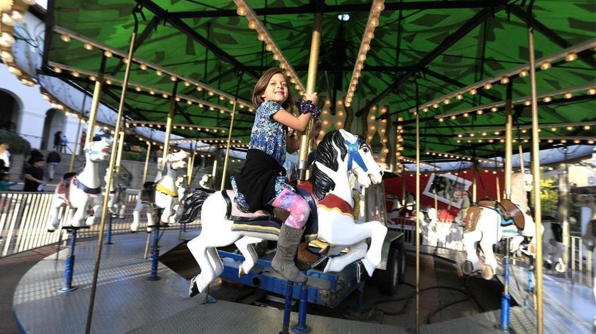 The holidays are in full swing at San Luis Obispo’s Mission Plaza, where children can visit Santa Claus at Santa’s House and take a whirl on the classic carousel. The carousel is open daily until Dec. 25. Visit www.DowntownSLO.com for a full schedule.