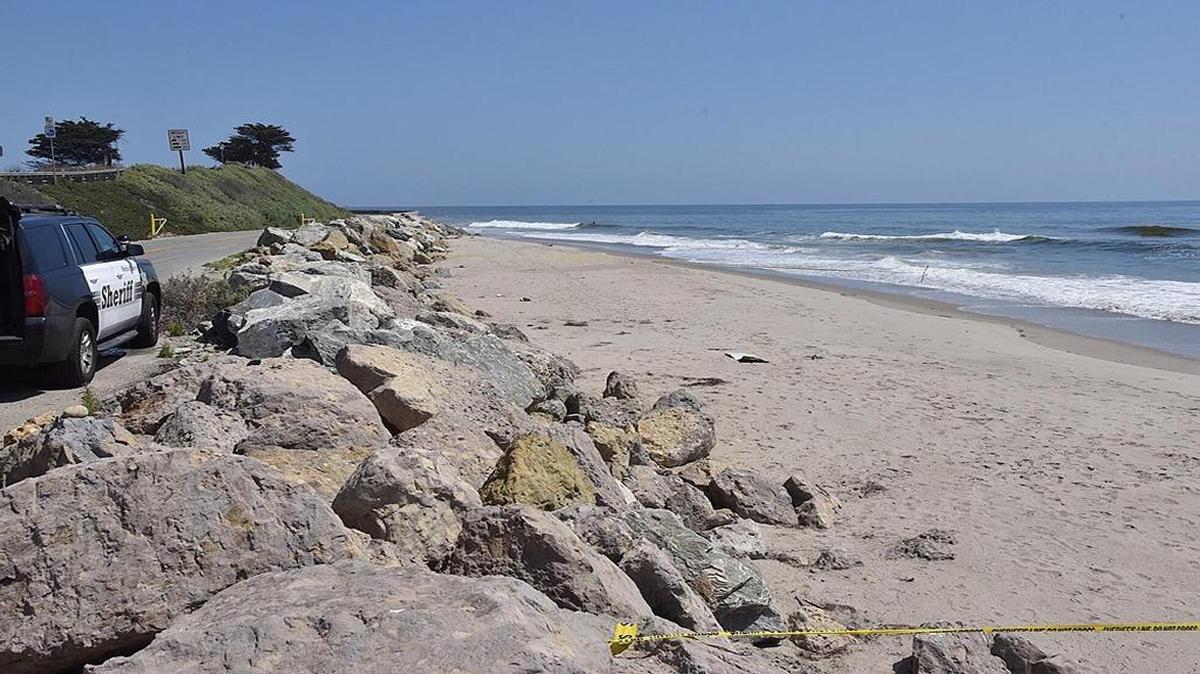 Some debris from a reported plane crash fell on Solimar Beach near Ventura.