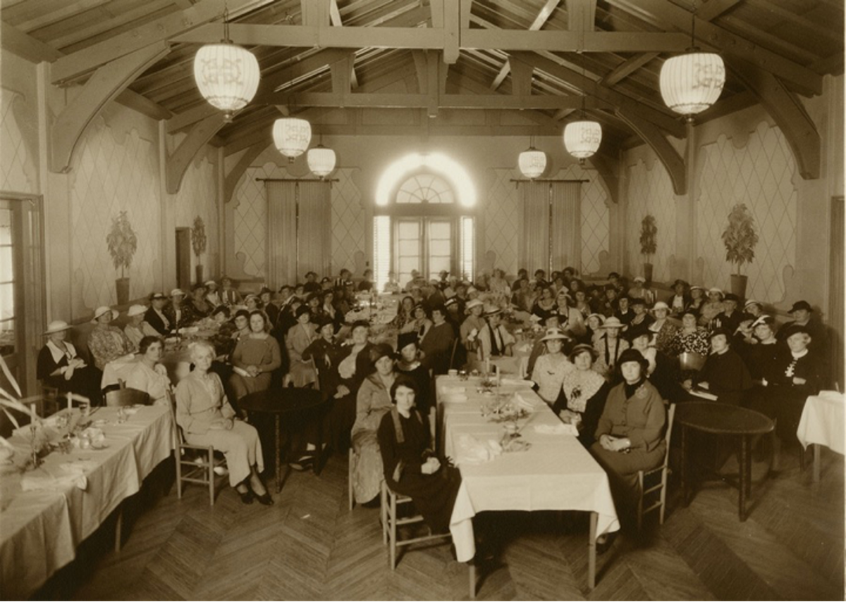 Among The Monday Club members shown in this circa-1950 general membership meeting is the mother-in-law of current club President Dawn Turner, she said.