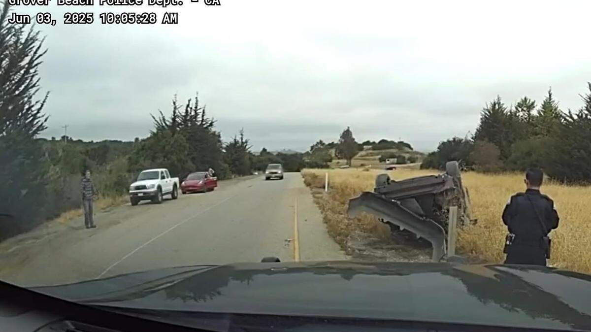 A 33-year-old Santa Barbara man on parole for vehicle theft was arrested June 3, 2025, after Grover Beach police said he lead them on a high-speed chase through South County in a stolen car. 