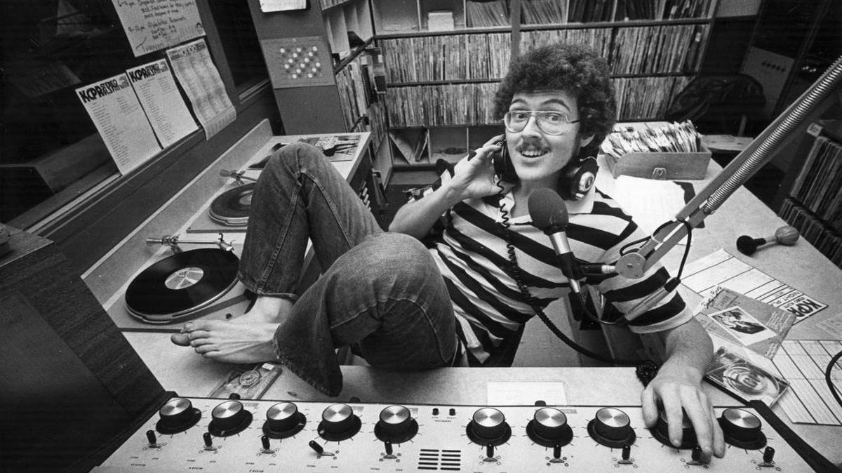 Weird Al Yankovic twirls dials at KCPR, where he was a deejay while he was a student at Cal Poly. On Friday, Dec. 9, 2016, he tweeted out a photo of a Dean’s Honor List certificate he earned from the school for summer quarter in 1978.