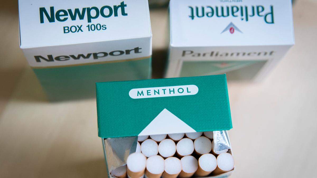 In this photo illustration, packs of menthol cigarettes sit on a table. The FDA is considering a ban on menthol cigarettes.