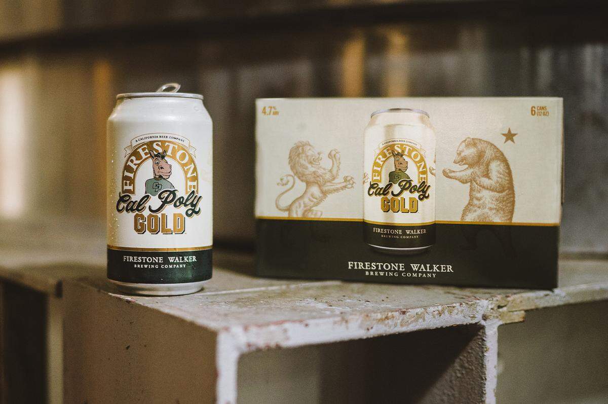 Cal Poly teamed up with Firestone Walker Brewing Co. to create Cal Poly Gold, the university’s new official craft beer. It’s described as “a crisp, refreshing, easy-drinking lager that’s perfect for enjoying the SLO life” and features Musty the Mustang on the logo.