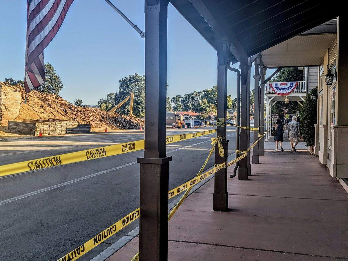 All that remains of Templeton Feed & Grain’s iconic towers is a massive pile of rubble after the structure’s demolition was completed on Wednesday, July 8, 2025.