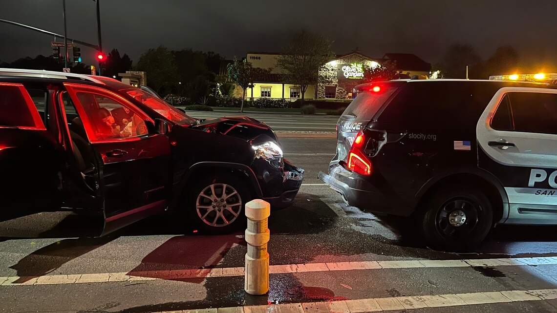 Alleged DUI driver crashes into parked SLO police car | San Luis Obispo ...