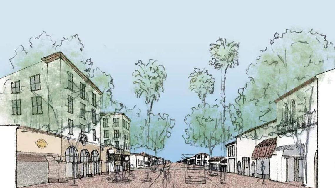 A rendering of the 500 block of State Street.