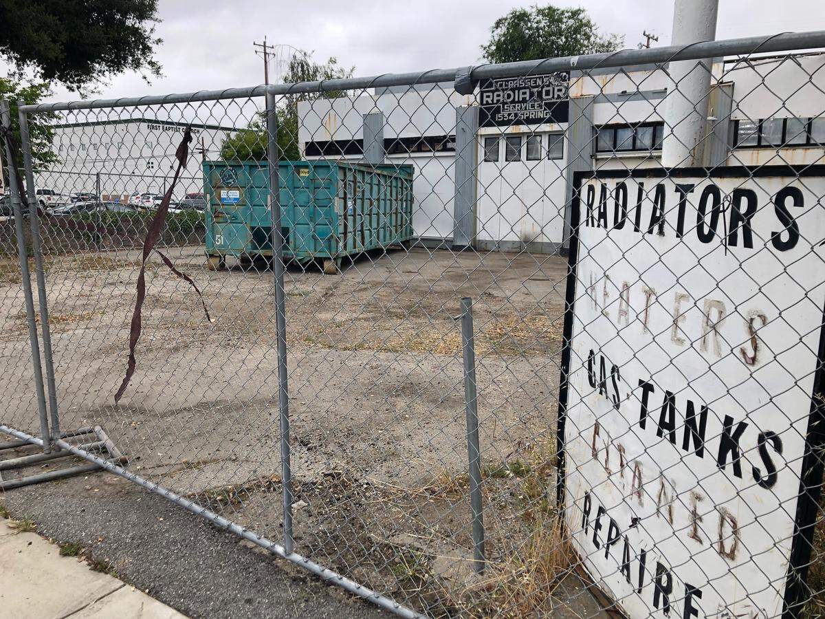 The Claassen’s Radiator Service shop as it appears today on Spring Street in Paso Robles. Don Hughes lost the property in a San Luis Obispo County tax sale in May 2018.