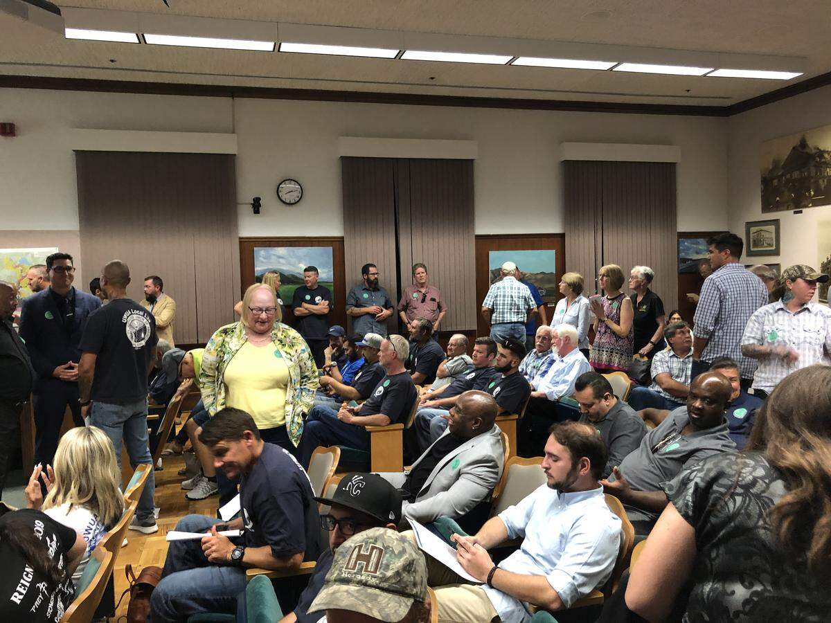 The SLO City Council meeting had a packed house Tuesday for the decision on a new energy policy.