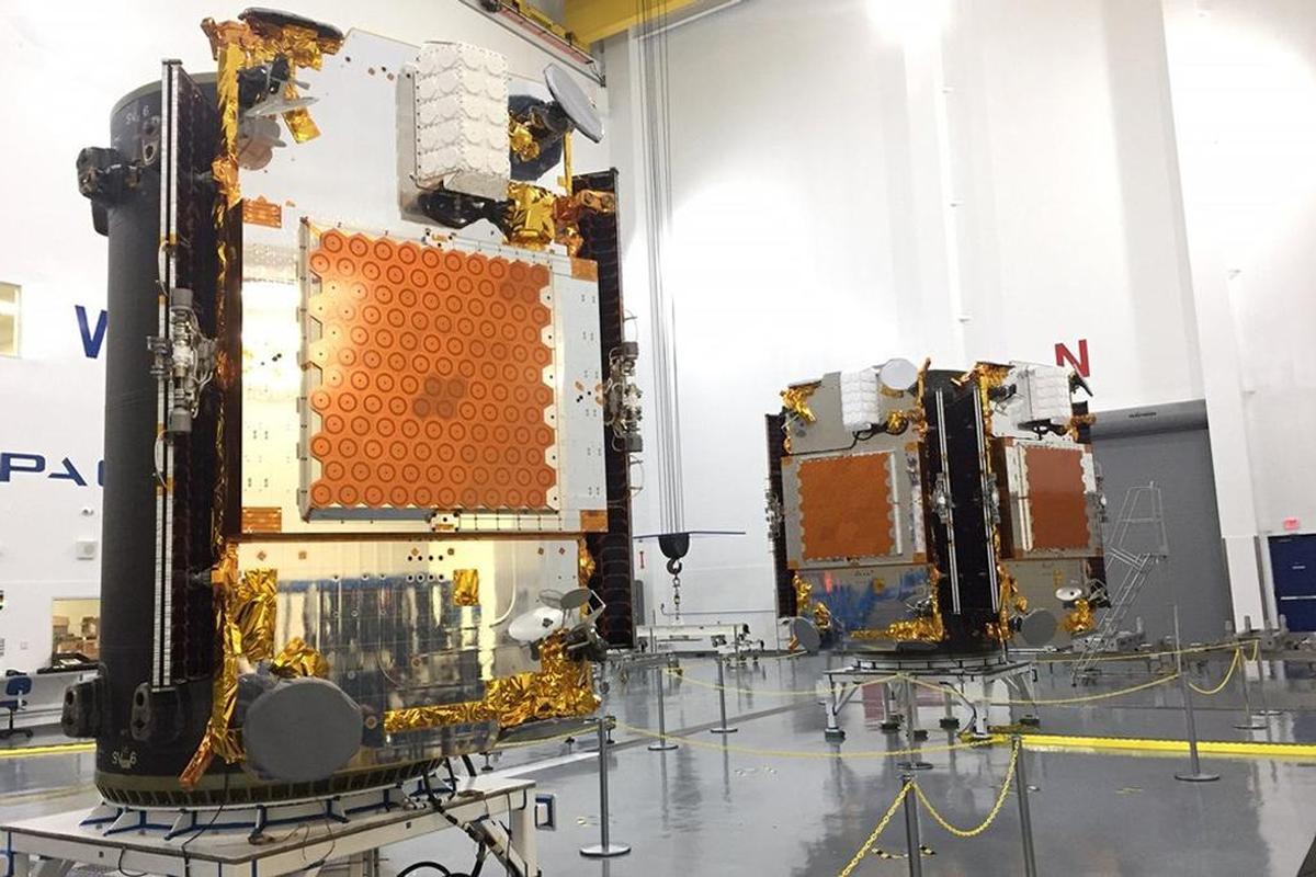 All 10 Iridium Next satellites were attached to the dispensers ready for the second launch aboard a Falcon 9 rocket at Vandenberg Air Force Base. The launch is planned for June 25.