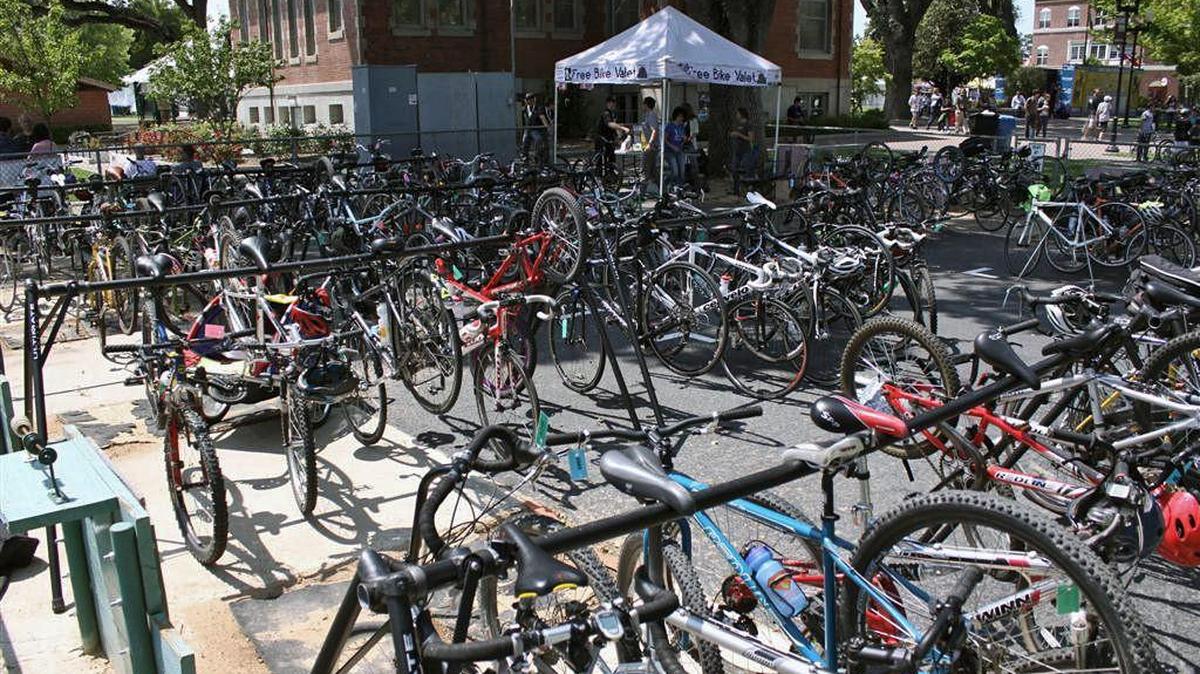 The Bike Valet program has served multiple Amgen Tour of California events, including this race stop in Paso Robles.