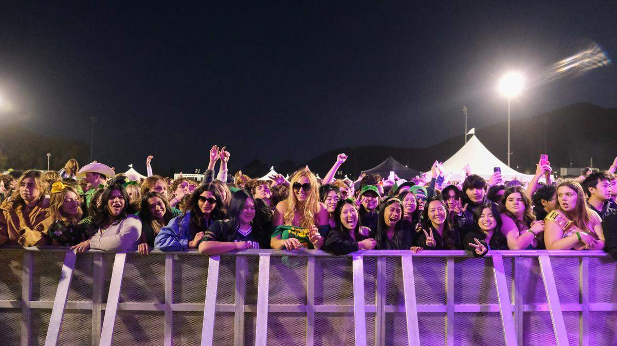 Cal Poly hosted an early morning music festival featuring EDM artists Zhu and Galantis on campus in hopes of drawing students out of the streets on St. Fratty’s Day, March 15, 2025.