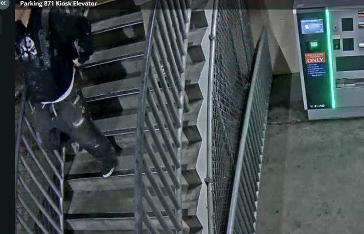 Marsh Street parking garage security cameras captured images of three suspected graffiti vandals. The San Luis Obispo Police Department asked for the public’s help in identifying the suspects.