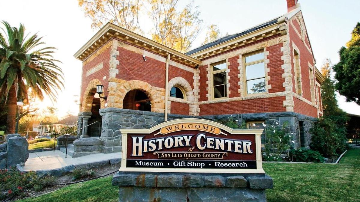 San Luis Obispo’s first free library, the Carnegie Library, is the home to the History Center.