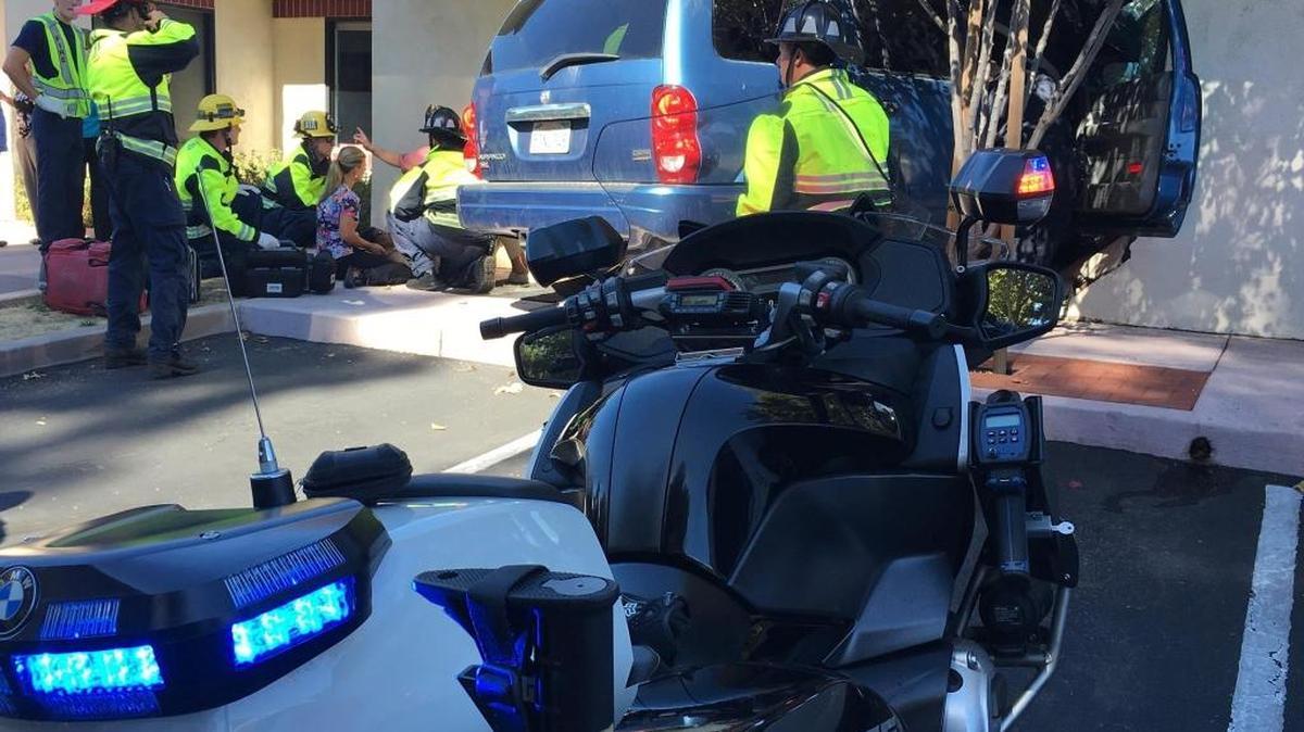 A blue SUV crashed into a pediatrician’s office in Atascadero on Thursday.