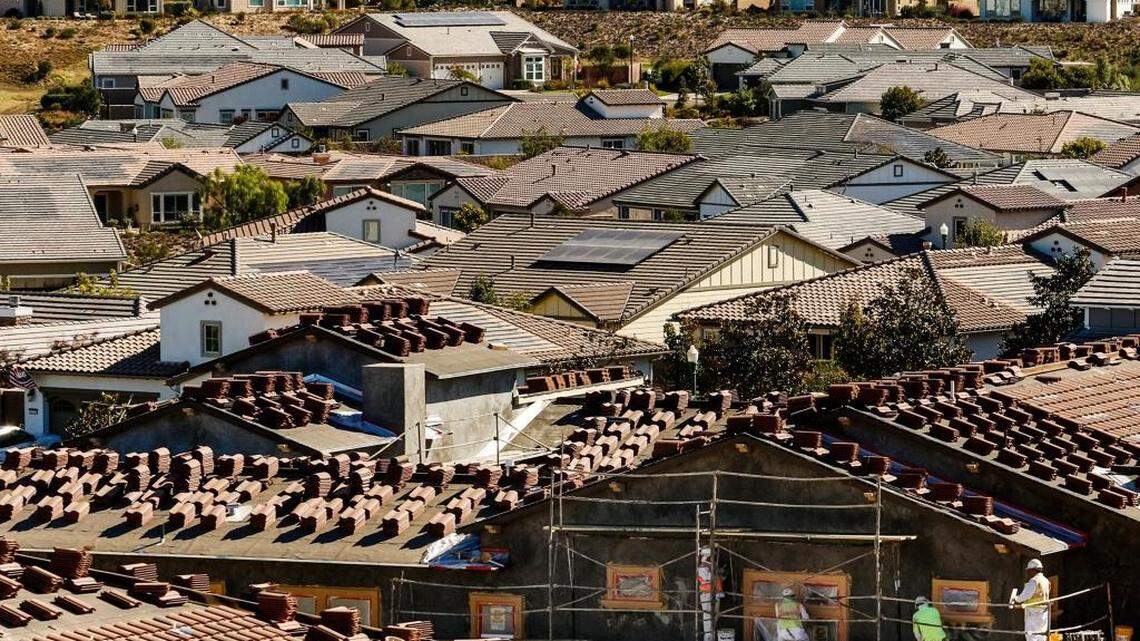 New homes under construction at Trilogy at Monarch Dunes in Nipomo in October 2016.