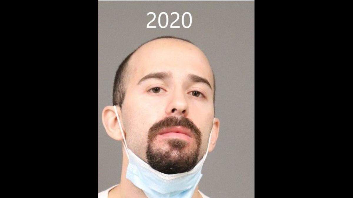 Michael Giovanni Benadiba, 25, is alleged to have crashed his Prius into Big 5 Sporting Goods in San Luis Obispo in an attempted gun heist on Sept. 23, 2023. He was arrested on Sept. 28, 2023.