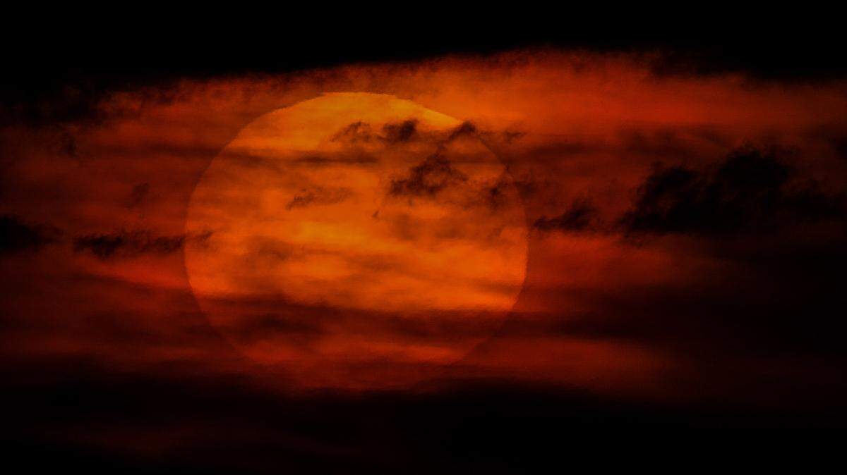 Clouds obscure the sun in a photo last week.
