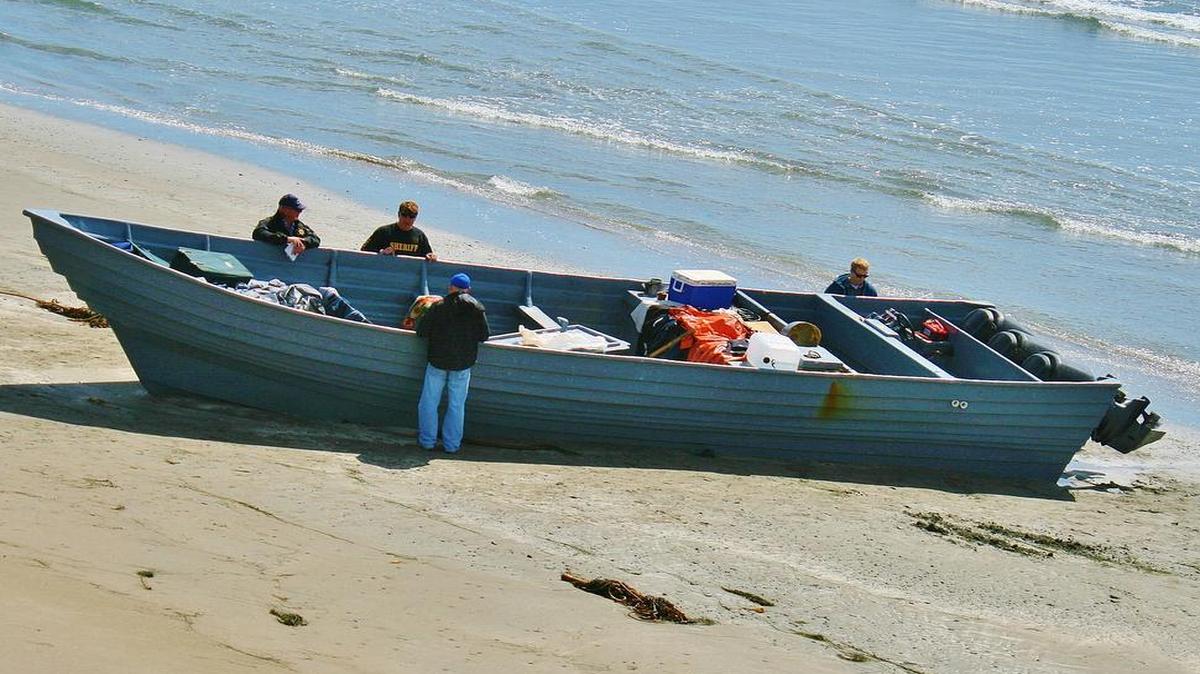 The San Luis Obispo Sheriff’s Office says a panga boat, similar to the one pictured above, was spotted off the coast of Cayucos and Harmony but was not located.