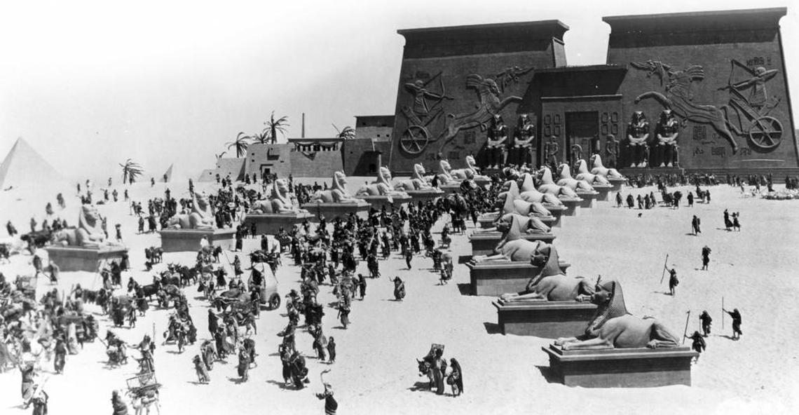 Cecil B. DeMille built the “City of the Pharaoh” in the Guadalupe Dunes for his 1923 silent film, “The Ten Commandments.” The former movie set featured 21 sphinxes.