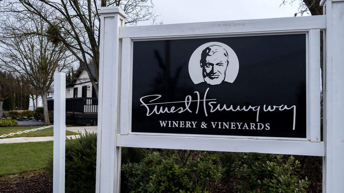 The outside of Ernest Hemingway Vineyard in Paso Robles on Feb. 28, 2023. The winery has been shut down after it was caught operating without a license to sell alcohol over the span of three years, the California Department of Alcohol and Beverage Control confirmed.