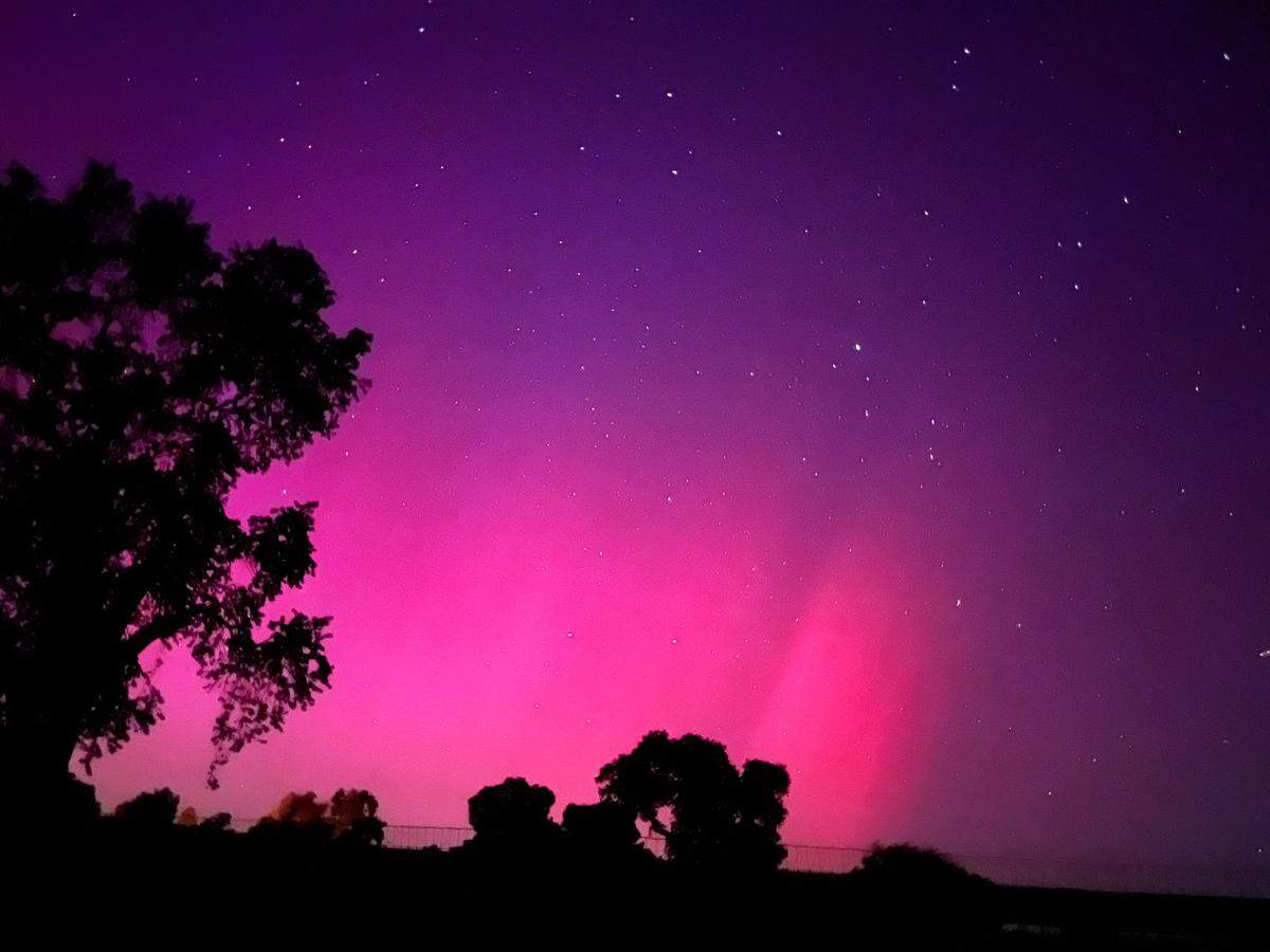 The northern lights were visible over Paso Robles on May 10, 2024.
