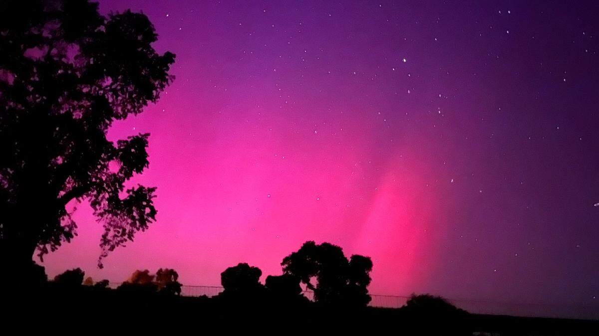 The northern lights were visible over Paso Robles on May 10, 2024.