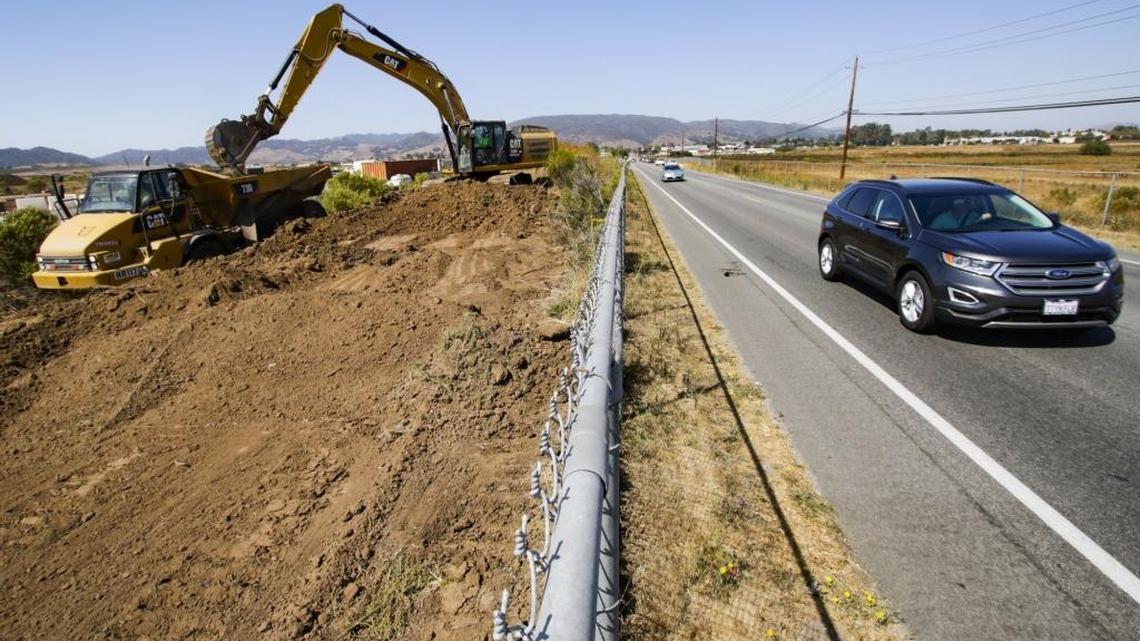 Property owner Chevron is working on a former Union Oil Tank Farm. It is the first part of a multiphase remediation plan that will widen Tank Farm Road and result in commercial development of the property. It was used for oil storage for almost 70 years and was the site of a lightning-caused fire in the 1926.