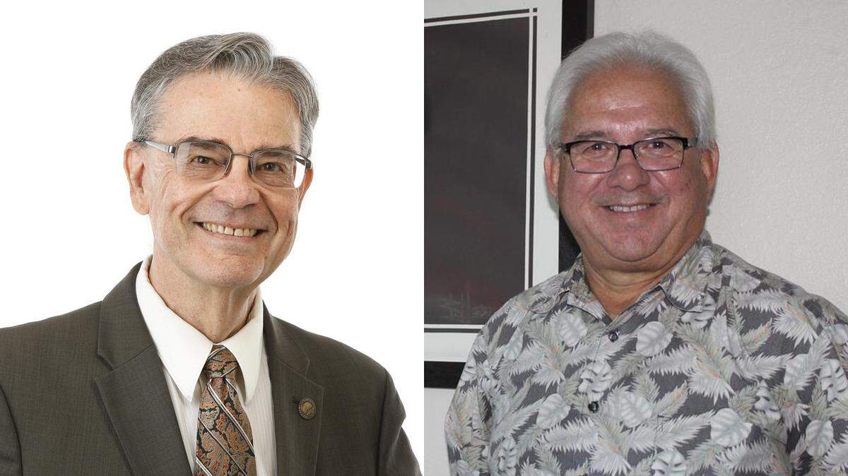 Paso Robles Mayor Steve Martin, left, is running for reelection against challenger Michael Rivera.