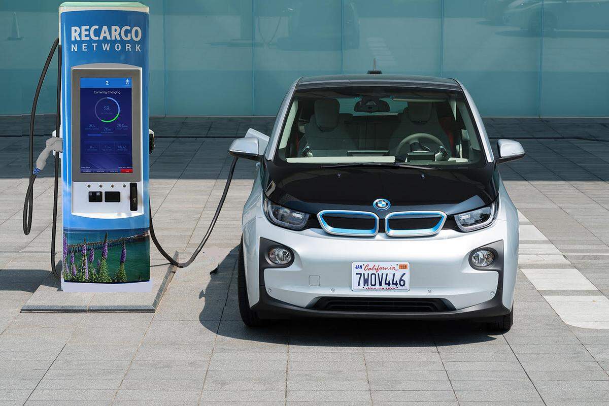 An example of an electric vehicle charging station designed by Recargo, a Los Angeles-area company that’s planning to build four new DC fast-chargers in San Luis Obispo.
