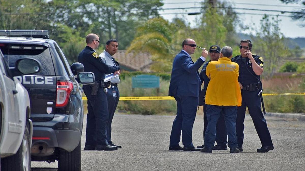 The body of a woman was found Sunday, April 16, 2017, outside a Santa Barbara County office on West Foster Road in Santa Maria. Investigators are trying to determine if the death was a homicide or a suicide.