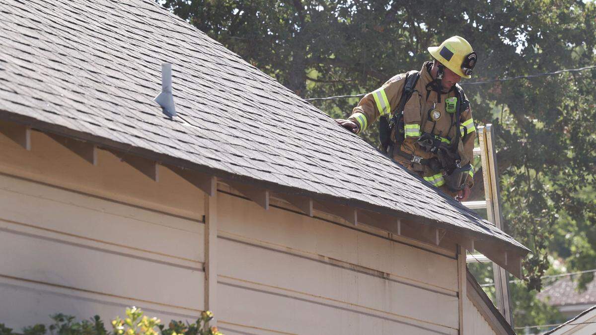 The Paso Robles fire department responded to a house fire on Aug. 23, 2024. The porch and attic were damaged by the blaze.