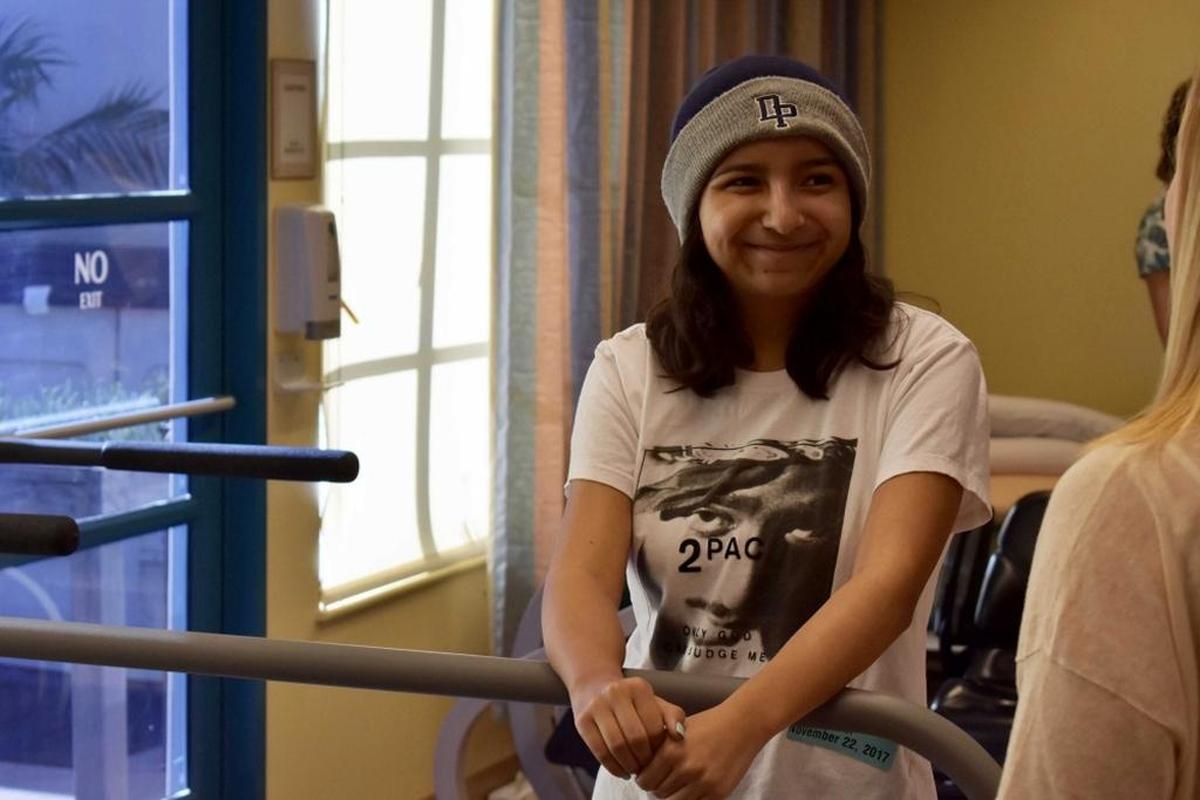 Alyssa Nuño has been working to recover from the injuries she suffered in a freak storm nearly four months ago. “Everything is going good,” she says. “I’m ready to go to school. I’m getting my energy back. I’m not as tired. When I first came home, I would nap after therapy because I’d be so tired.”