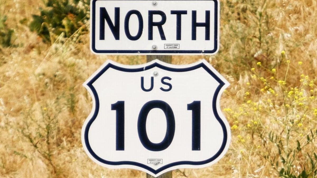 Hwy. 101 sign