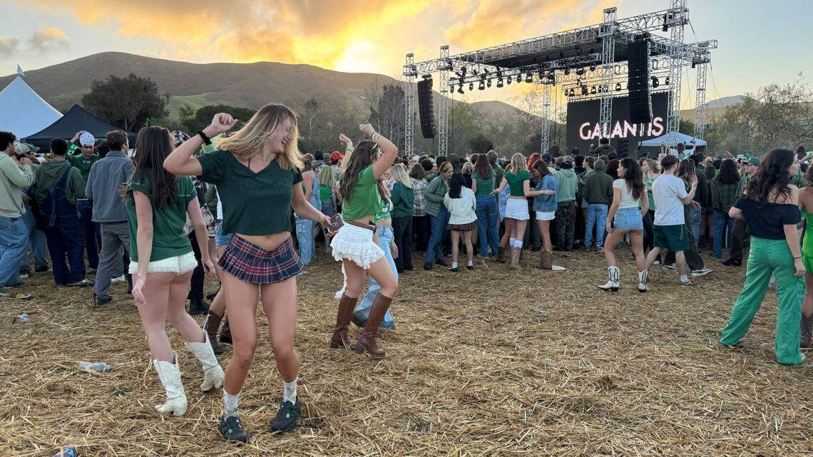 Cal Poly hosted an early morning music festival featuring EDM artists Zhu and Galantis on campus in hopes of drawing students out of the streets on St. Fratty’s Day, March 15, 2025.