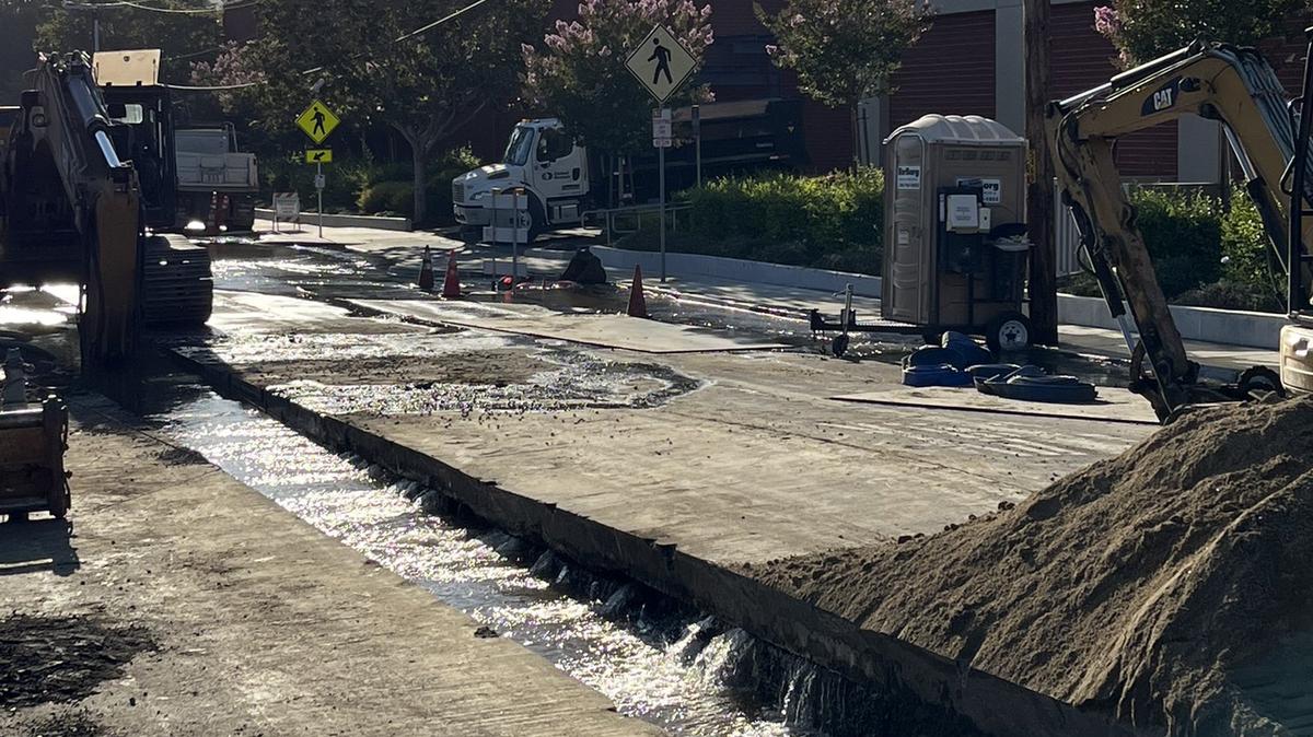The San Luis Obispo County Public Health Department said a “large volume of potable water and sewage” was released in the area of Broad Street and Ramona Drive after a break in an 11-inch potable water main on Aug. 15, 2022.