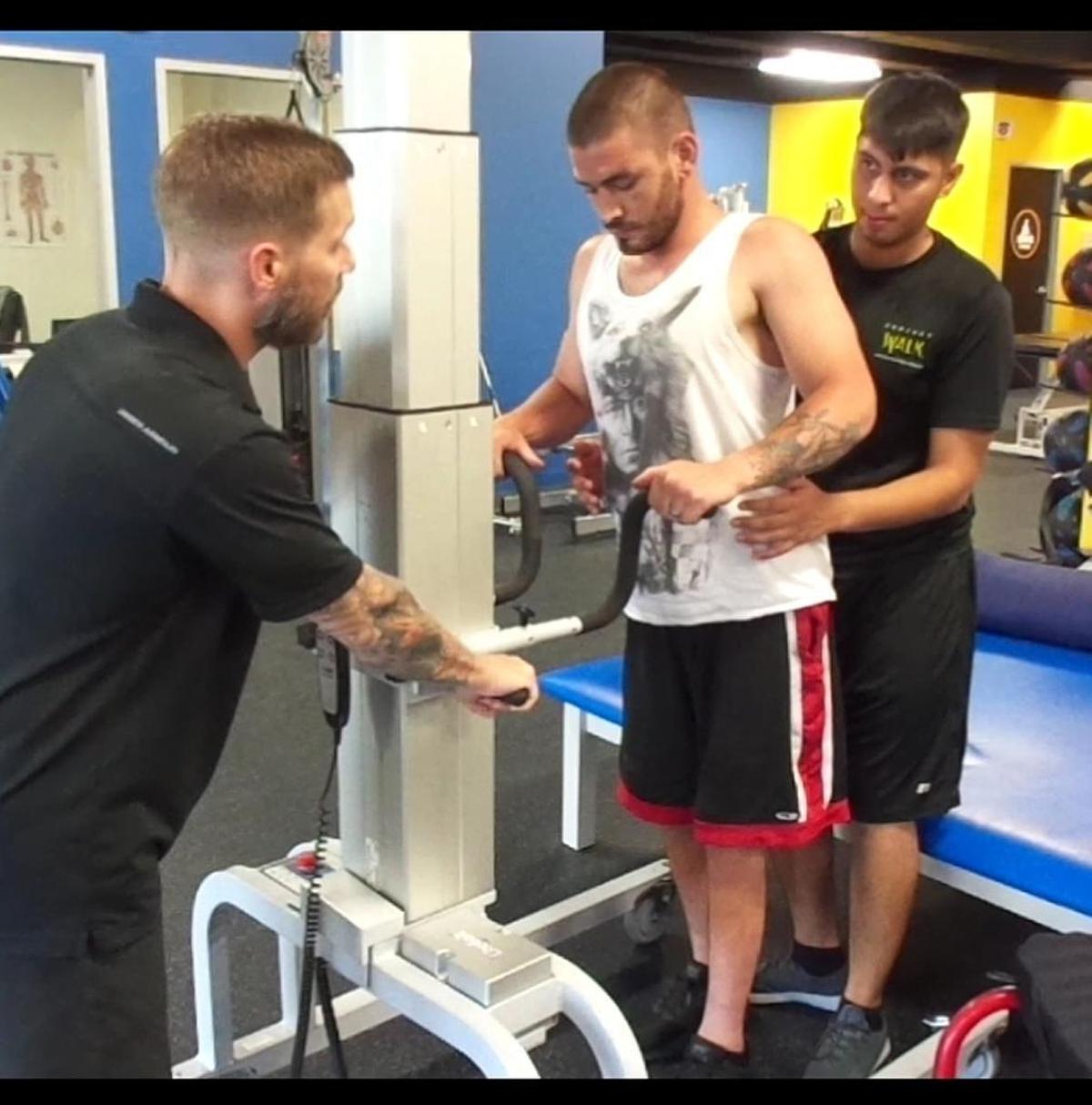 Former Cal Fire firefighter Damien Pereira is undergoing rehabilitation from an accident in 2015, when an oak tree fell on him and paralyzed him. Pereira, a former San Luis Obispo resident, has been recovering in Texas, where he said he has found a great physical therapy team at Project Walk: Houston.