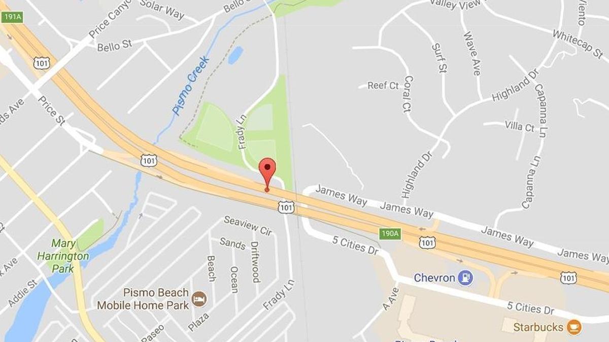 A crash that occurred on northbound Highway 101 near the Price Street off ramp caused traffic to back up on Tuesday morning.