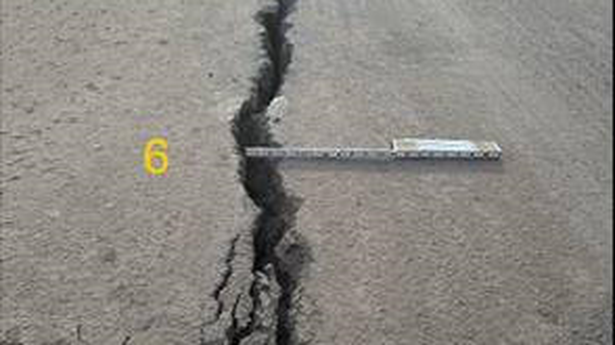 Caltrans was repairing a crack in Highway 154 on June 27, 2024.
