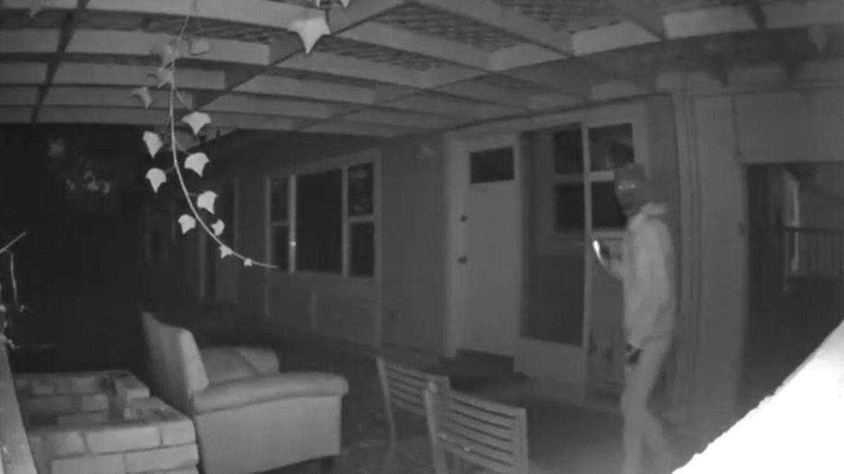 The San Luis Obispo Police Department asked the public to help identify a masked prowler seen on properties in the Grand Avenue neighborhood in August 2023.