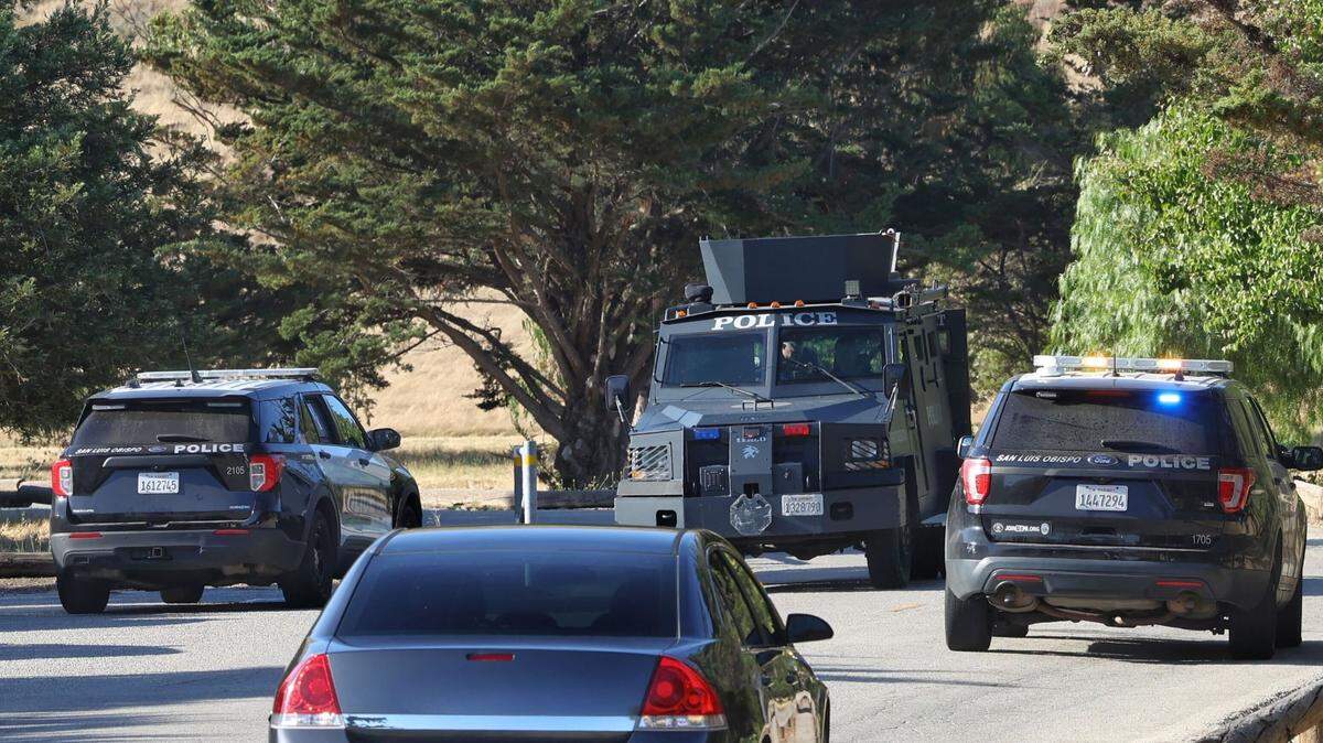 A SWAT vehicle was seen at the scene of reported police activity in Laguna Lake Park in San Luis Obispo on June 25, 2024. It left shortly after.