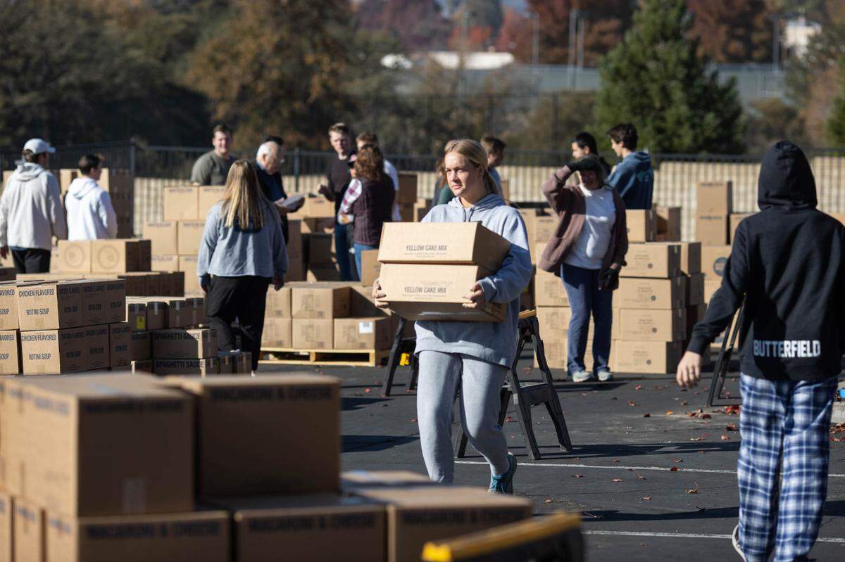 The Church of Jesus Christ of Latter-day Saints in Salt Lake City donated 40,000 lbs of food to SLO County. Volunteers distributed that food to nonprofits in Paso Robles, Atascadero, Templeton and San Miguel this week.